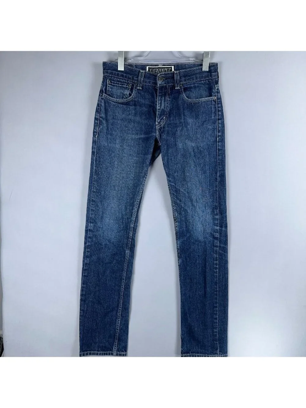 Levis 511 Jeans Mens Size W32 L32 Blue Skinny Mid Rise Medium Wash